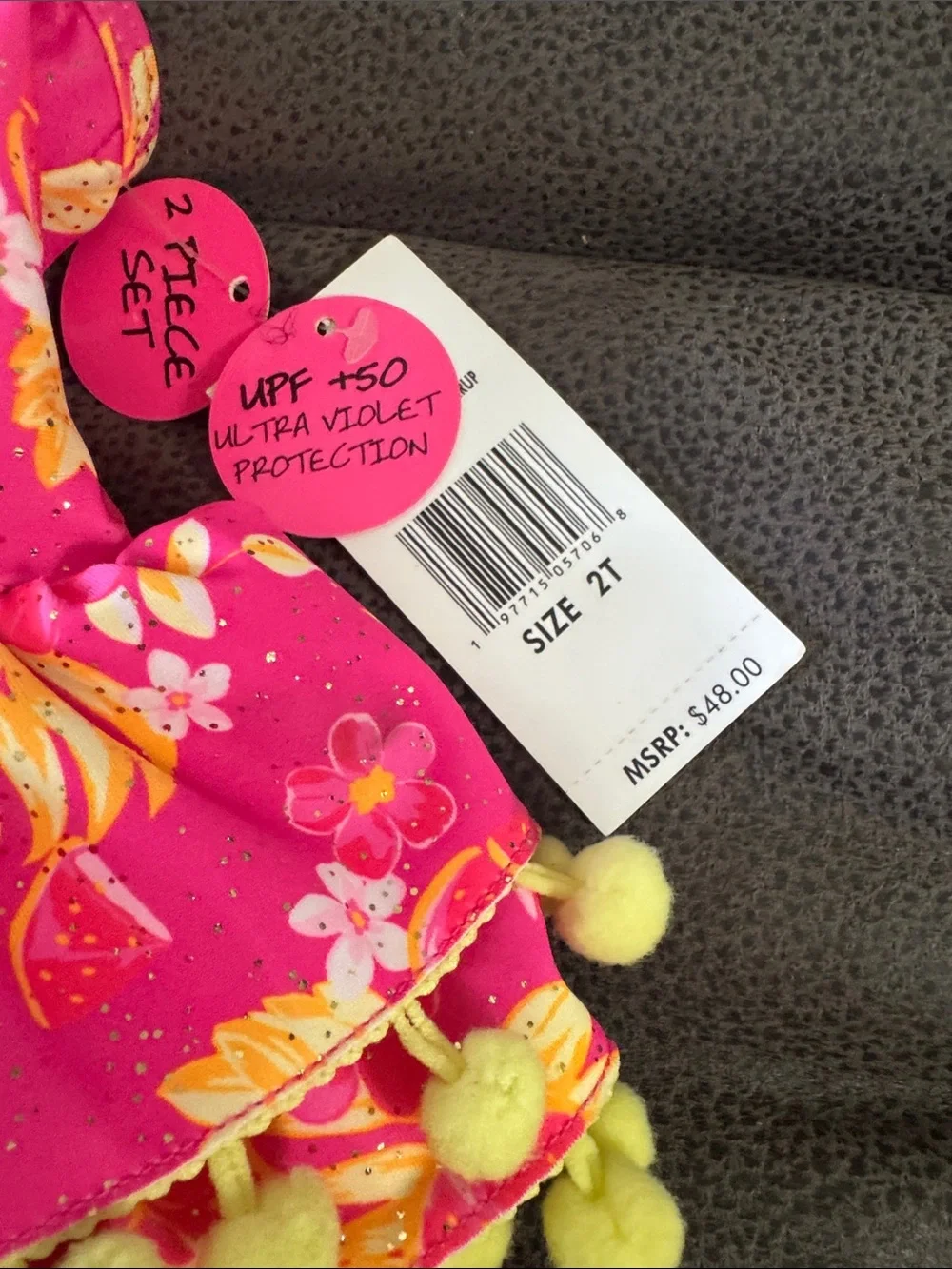 NWT Betsey Johnson swimsuit - Size 2T